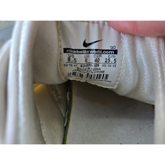 Nike Air Huarache Run Shoes Women's 8.5 Triple White Athletic Running Sneakers - Picture 8 of 8